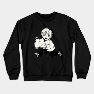 I draw chibi Shindo Hikaru with go set / Hikaru no Go Crewneck Sweatshirt